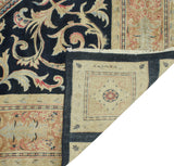 Wali Demet Navy/Beige Rug, 9'0" x 12'3"