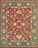 Wali Dannell Red/Navy Rug, 8'10" x 11'8"