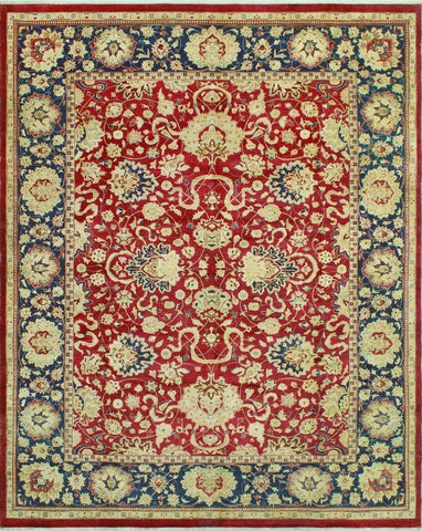 Wali Dannell Red/Navy Rug, 8'10" x 11'8"