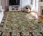 Wali Daphne Black/Green Rug, 10'1" x 13'11"