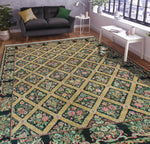 Wali Doreen Black/Gold Rug, 10'5" x 13'2"