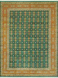 Wali Darleena Green/Orange Rug, 9'0" x 12'2"