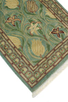 Wali Akhdan Lt. Green/Beige Runner, 3'0" x 4'11"