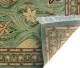 Wali Akhdan Lt. Green/Beige Runner, 3'0" x 4'11"