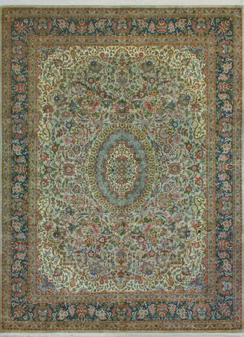 Wali Darcia Grey/Green Rug, 9'0" x 12'4"