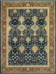 Peshawar Dubraska Navy/Red-Rust Rug, 8'10" x 11'10"