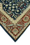 Peshawar Dubraska Navy/Red-Rust Rug, 8'10" x 11'10"