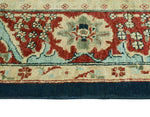 Peshawar Dubraska Navy/Red-Rust Rug, 8'10" x 11'10"