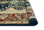 Peshawar Dubraska Navy/Red-Rust Rug, 8'10" x 11'10"