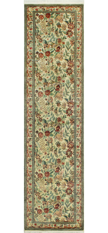 Wali Elianne Ivory /Lt. Green Runner, 2'8" x 9'11"