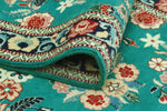 Wali Emerie Turquoise/Navy Runner, 2'6" x 17'10"