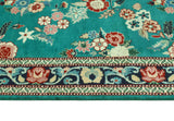 Wali Emerie Turquoise/Navy Runner, 2'6" x 17'10"