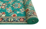 Wali Emerie Turquoise/Navy Runner, 2'6" x 17'10"