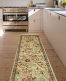 Wali Naveed Beige/Black Runner, 2'5" x 8'1"