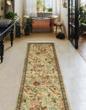 Wali Naveed Beige/Black Runner, 2'5" x 8'1"