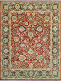 Wali Dalili Red/Navy Rug, 7'10" x 10'4"