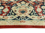 Wali Dalili Red/Navy Rug, 7'10" x 10'4"