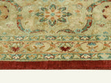 Versailles Efia Burgundy/Lt. Green Rug, 9'1" x 11'8"