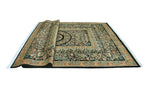 Wali Dua Black/Lt. Green Rug, 9'1" x 12'7"