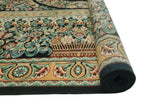 Wali Dua Black/Lt. Green Rug, 9'1" x 12'7"