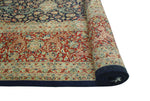 Heirloom Ravi Navy/Red Rug, 8'11" x 12'0"