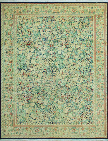 Wali Damilia Navy/Beige Rug, 8'11" x 12'3"