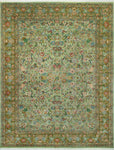 Wali Egemen Lt. Green/Green Rug, 9'2" x 12'8"