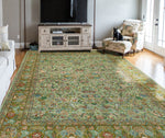 Wali Egemen Lt. Green/Green Rug, 9'2" x 12'8"