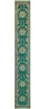 Wali Emilee Turquoise/Navy Runner, 2'7" x 10'1"