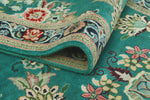 Wali Emilee Turquoise/Navy Runner, 2'7" x 10'1"