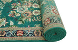 Wali Emilee Turquoise/Navy Runner, 2'7" x 10'1"