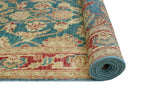 Wali Eliseo Lt. Blue/Burgundy Runner, 3'0" x 14'4"