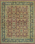 Versailles Dhamar Burgundy/Navy Rug, 8'10" x 11'8"