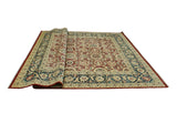 Versailles Dhamar Burgundy/Navy Rug, 8'10" x 11'8"