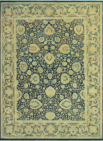 Wali Dena Navy/Gold Rug, 8'11" x 12'4"