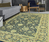 Wali Dena Navy/Gold Rug, 8'11" x 12'4"