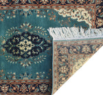 Wali Basira Blue-Grey/Navy Runner, 2'6" x 10'0"