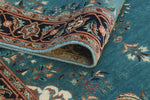 Wali Basira Blue-Grey/Navy Runner, 2'6" x 10'0"