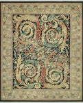 Wali Edmund Black/Beige Rug, 9'3" x 10'10"