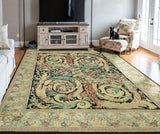 Wali Edmund Black/Beige Rug, 9'3" x 10'10"