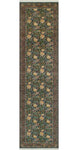 Wali Elliott Black/Green Runner, 2'7" x 10'1"