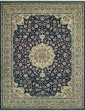 Wali Deyanira Navy/Grey Rug, 9'0" x 12'3"