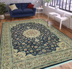 Wali Deyanira Navy/Grey Rug, 9'0" x 12'3"