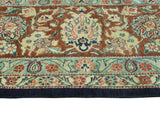 Wali Dorsey Navy/Brown Rug, 9'9" x 13'1"