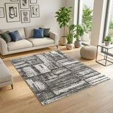 Cozy Caldwell Charcoal/Ivory Rug