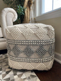 Ally Beaded Pouf