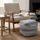 Billy Jean Pouf Blue/White