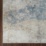 Machine Washable Felix Blue/Gold Rug