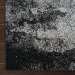 Machine Washable Felix Grey/Black Rug