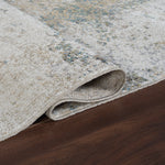 Machine Washable Henry Green/Ivory Rug